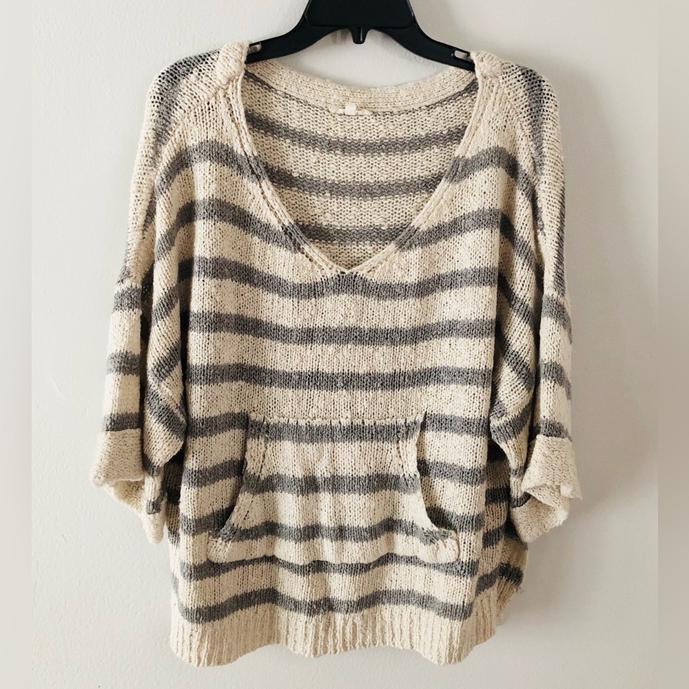 Easel Oversized Open Knit Sweater